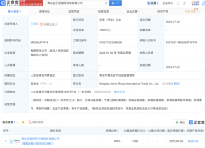 海容冷鏈拓展全球業(yè)務版圖 于青島新設(shè)國際貿(mào)易公司專注氣體壓縮機械銷售